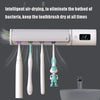 YZZ-XX01 Intelligent Sensor Toothbrush Sterilizer Automatically Turns On UVC Ultraviolet Sterilization Toothbrush Sterilization Box(White)
