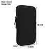 For 7.2 inch Universal Elastic Material Zipper Waist Bag(Black)