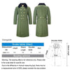 Long Civil Disaster Relief Cotton Coat Windproof Lengthened Cold-proof Fleece Thickened Cotton Coat, Color: Black