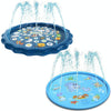 Round Water Pad Children Water Fun Toy Outdoor Lawn Mat, Diameter: 170cm(Dolphins)