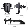 Aie Vent Model Car Cell Phone Telescopic Holder Universal Automobile Navigation Bracket