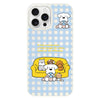 For iPhone 14 Pro Max Skin Feeling Jelly TPU Hybrid PC Phone Case(Dog Family White)