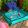 68x68cm PE Home Gardening Planting Operation Mat Green Plant Changing Pot Mixing Soil Waterproof Flower Mat