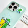 For iPhone 12 Pro Skin Feeling Jelly TPU Hybrid PC Phone Case(Puppy Light Green)