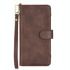 For ASUS Zenfone 10 / 9 Litchi Texture Zipper Leather Phone Case(Brown)