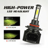 F8 9005 2 PCS 22W 3000LM 6000K Four Side DOB LED Headlight Fog Light Bulbs High Beam Conversion Kit DC 9-32V