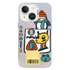 For iPhone 13 Christmas Series PC Full Coverage Pattern Phone Case(CW049 White)