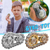 Chain Gyro Fingertip Gyro EDC Metal Toy Gear Sprocket Flywheel, Colour: Gun Plated