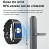 A8 1.98 inch 2 in 1 Bluetooth Earphone Silicone Strap Smart Watch, Support ECG / NFC(Brown)