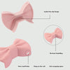 1 Pair Bowknot Silicone Insulation Clip Creative Kitchen Practical Gadgets(Pink)