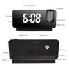 S282 Multifunctional Silent Electronic Digital Projection Clock(Black Shell Green Light)