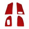 Car Window Lift Button C Decorative Sticker for Volvo V60 2010-2017, Right Drive (Red)