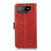 For Asus ROG Phone 7 Crazy Horse Top Layer Cowhide Leather Phone Case(Red)