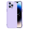 For iPhone 14 Pro Nano Lens Cover Liquid Silicone Phone Case(Light Purple)