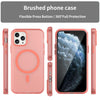For iPhone 11 Pro MagSafe Frosted Translucent TPU + PC Full Coverage Phone Case(Red)