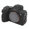 For Sony ILCE7RM5 / A7R5 Litchi Texture Soft Silicone Protective Case(Black)