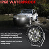 E16 38W 4000LM / 6000K 5 inch Off-road Vehicle Round Work Light(White Light)
