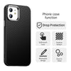 For iPhone 12 Carbon Fiber Series IMD Phone Case(Black)