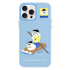 For iPhone 15 Pro Max Skin Feeling Jelly TPU Hybrid PC Phone Case(Boating Blue)