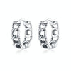 S925 Sterling Silver Simple Hollow Chain Women Earrings