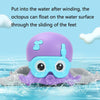 Clockwork Octopus Swimming Baby Water Playing Bathroom Bathing Toys(Purple)