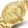 FNGEEN S888 Men Local Non Mechanical Solid Belt Watch Luminous Quartz Watch(Full Gold White Surface)