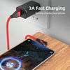 ENKAY 3A USB to Type-C / 8 Pin Magnetic 540 Degrees Rotating Fast Charging Cable, Length:1m(Black)
