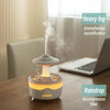 UFO Water Drop Aromatherapy Humidifier Desktop Remote Control Diffuser, Plug: US Plug(Black)