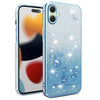 For Samsung Galaxy A06 Gradient Glitter Flower All-inclusive Phone Case(Blue)