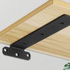 5mm Thick Triangular Bracket Bookshelf Partition Plate, Style: 150mm Black