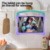 For Samsung Galaxy Tab S7 Boxing Series Kickstand EVA Shockproof Tablet Case with Shoulder Strap(Purple Mint)