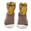 D2201 Children Cartoon Tube Floor Socks Knitted Soft Bottom Baby Shoes Socks, Size: 26-27(Brown Deer)