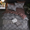 Luxury Bedding Black Marble Pattern Set Sanded Printed Quilt Cover Pillowcase, Size:200x200cm(Night)