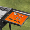 For Blackstone Oven Silicone Side Shelf Mat Grill Pad with Handle(Gray)