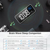 Bedside Alarm Clock Sound Control Mirror LED Music Clock (Silver)