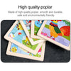 3 PCS Kids Wooden Cartoon Puzzle Jigsaw Toy Early Educational Toys(Cattle)