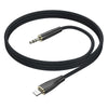 Borofone BL23 3.5mm to 8 Pin Refinado AUX Audio Cable, Length:1m(Gray)