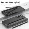 For Samsung Galaxy Z Fold6 Integrated PC + PU Phone Case with Pen / Pen Box(Black)