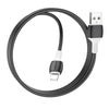 Borofone BX84 1m 2.4A USB to 8 Pin Rise Charging Data Cable(White)