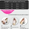 1pair 2 in 1 Anti-grinding Silicone Thickened Heel Stickers(Transparent)
