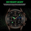 BINBOND B3591 30m Waterproof Luminous Calendar Men Watch, Color: Rose Gold-Black