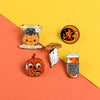 5 PCS Cartoon Halloween Brooch Denim Badge Collar Accessory(XZ2388)