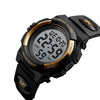 SKMEI 1258 Multifunctional Outdoor Sports Noctilucent Waterproof Wrist Watch, Size: S(Gold)