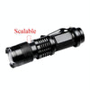 Q5 Mini LED Flashlights Telescopic Zoom 3 Mode Waterproof Torch Penlight