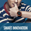 SKMEI 1250 Men Outdoor Waterproof Sports Digital Watch Multi-Function Watch(Gold/Red)