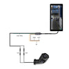 10.36 inch Wired HD 1 Drag 1 Blind Zone Monitor Universal AHD Reversing Kit Left(Standard)