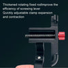 PROMEND Aluminum Alloy Cell Phone Holder Adjustable Angle Rotating Motorcycle Navigation Support, Style: SJJ-299E Rearview Mirror Black