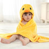 Baby Animal Shape Hooded Cape Bath Towel, Size:10075cm(Yellow Lion)