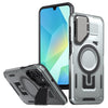 For Samsung Galaxy A16 5G Shield Frame Holder MagSafe Phone Case(Grey)