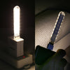 8LEDs 5V 200LM USB LED Book Light Portable Night Light, with 8 Pin Adapter(Warm White)